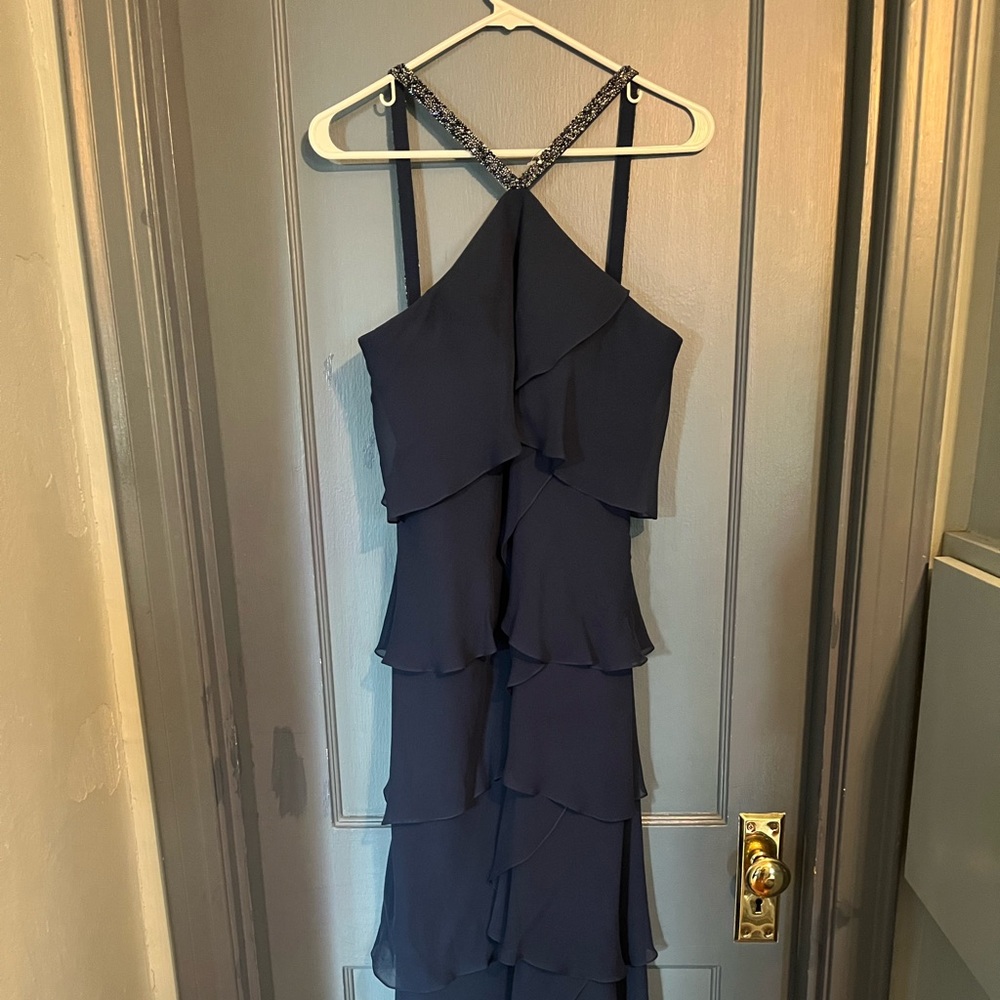 Daymor Couture Navy Blue Gown